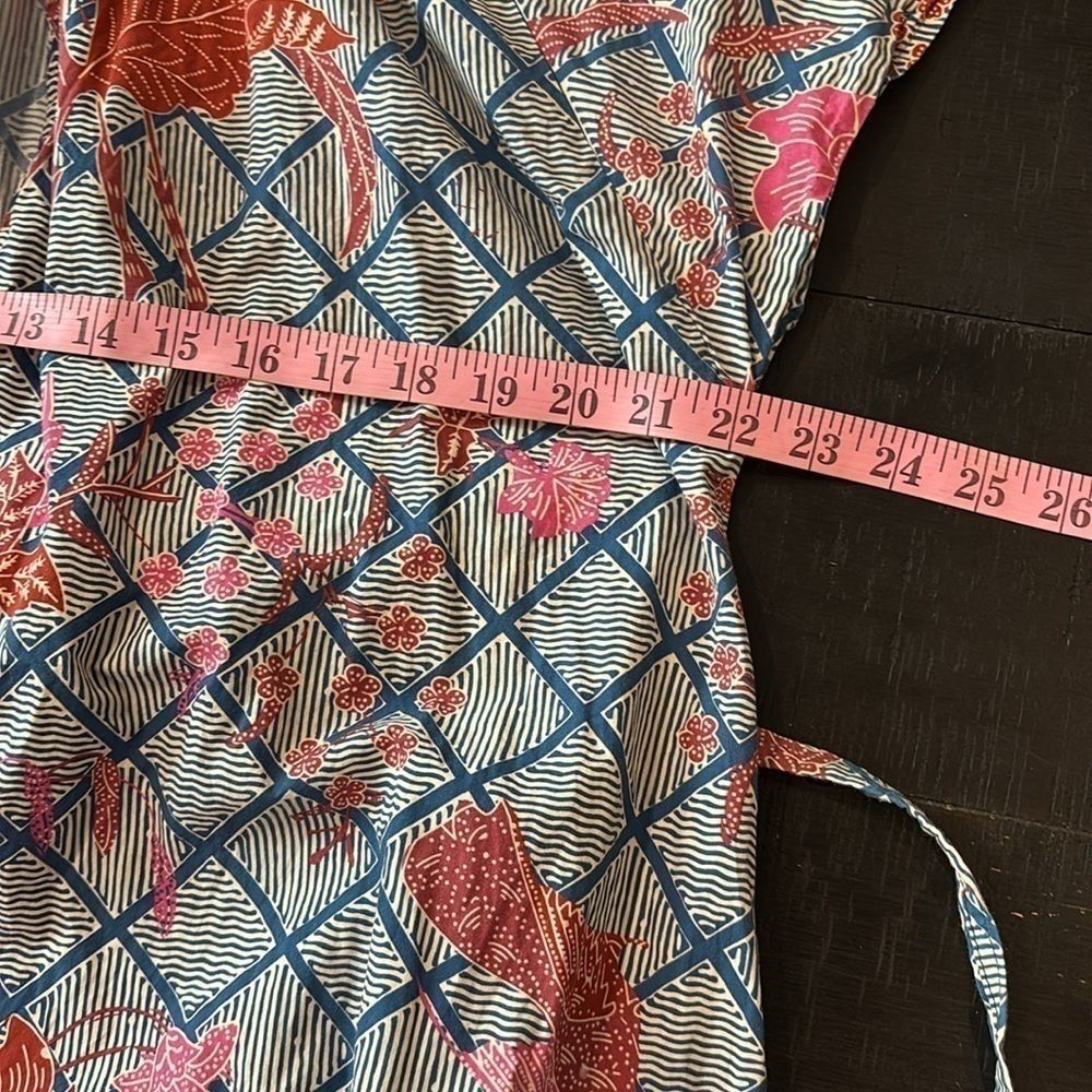 Apiece Apart Nyang Nyang Dress Indo Batik Size 10 100% Organic Cotton‌‌‌‌ - Picture 14 of 16